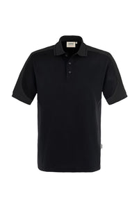 HAKRO Poloshirt Contrast MIKRALINAR® 839 schwarz/anthrazit