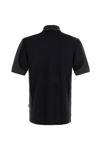 HAKRO Poloshirt Contrast MIKRALINAR® 839 schwarz/anthrazit