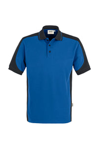 HAKRO Poloshirt Contrast MIKRALINAR® 839 royalblau/anthrazit