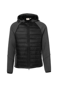 HAKRO Kapuzen-Hybridjacke Contrast 865 schwarz