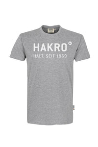 HAKRO T-Shirt Logo 1969 grau meliert