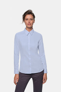 HAKRO Bluse Business 106 himmelblau