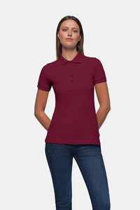 HAKRO Damen Poloshirt Classic 110 weinrot