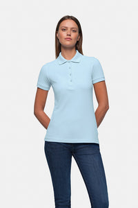 HAKRO Damen Poloshirt Classic 110 eisblau