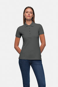 HAKRO Damen Poloshirt Classic 110 anthrazit
