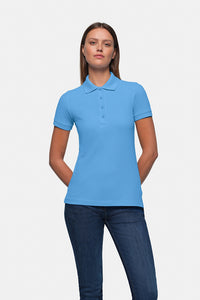 HAKRO Damen Poloshirt Classic 110 malibublau