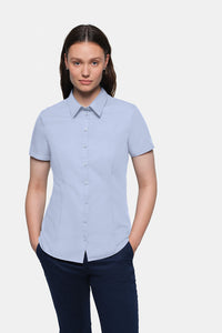 HAKRO 1/2-Arm Bluse Business 112 himmelblau
