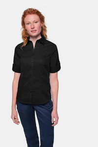 HAKRO 3/4-Arm-Vario Bluse MIKRALINAR® 120 schwarz
