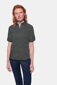 HAKRO 3/4-Arm-Vario Bluse MIKRALINAR® 120 anthrazit