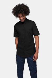 HAKRO 1/2-Arm Hemd MIKRALINAR® Comfort 122 schwarz
