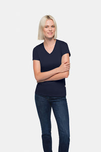 HAKRO Damen V-Shirt Classic 126 tinte