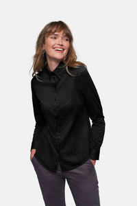 HAKRO Bluse Natural Stretch 129 schwarz