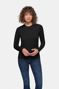 HAKRO Damen Pullover Premium-Baumwolle 135 schwarz