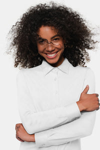 HAKRO COTTON TEC® Bluse 136 weiß