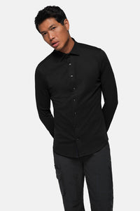 HAKRO COTTON TEC® Hemd 137 schwarz
