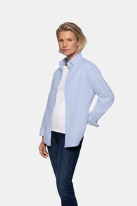 HAKRO Oxford Bluse 138 himmelblau
