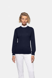 HAKRO Damen Pullover Merino-Wolle 146 tinte