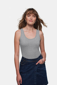 HAKRO Damen Tank-Top Classic 159 grau meliert