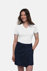HAKRO COTTON TEC® Damen V-Shirt 169 weiß