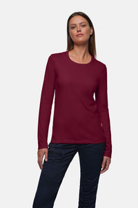 HAKRO Damen Longsleeve MIKRALINAR® 179 weinrot