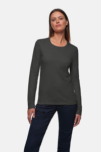 HAKRO Damen Longsleeve MIKRALINAR® 179 karbongrau