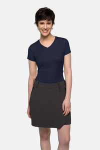 HAKRO Damen V-Shirt COOLMAX® ECO 187 tinte