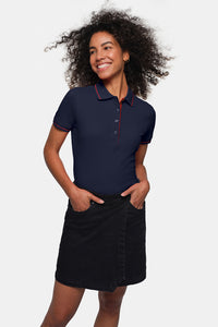 HAKRO Damen Poloshirt Casual 203 tinte/rot