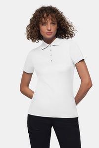 HAKRO Damen Poloshirt COOLMAX® ECO 206 weiß