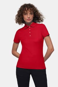HAKRO Damen Poloshirt COOLMAX® ECO 206 rot