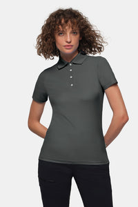 HAKRO Damen Poloshirt COOLMAX® ECO 206 anthrazit