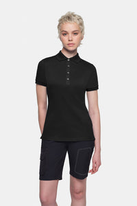 HAKRO COTTON TEC® Damen Poloshirt 214 schwarz