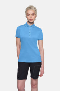 HAKRO COTTON TEC® Damen Poloshirt 214 malibublau