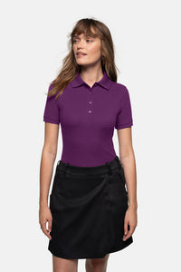 HAKRO Damen Poloshirt MIKRALINAR® 216 aubergine