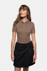 HAKRO Damen Poloshirt MIKRALINAR® 216 nougat