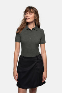 HAKRO Damen Poloshirt MIKRALINAR® 216 anthrazit meliert