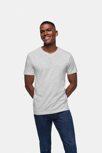 HAKRO V-Shirt Classic 226 ash meliert