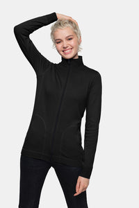 HAKRO Damen Interlockjacke 227 schwarz