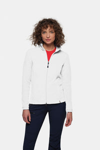 HAKRO Damen Fleecejacke ECO 246 weiß