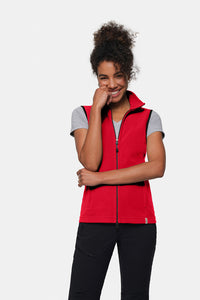 HAKRO Damen Fleeceweste ECO 247 rot