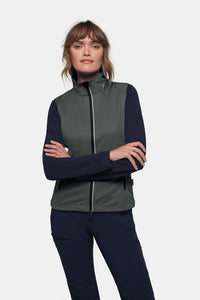 HAKRO Damen Light-Softshellweste 254 anthrazit