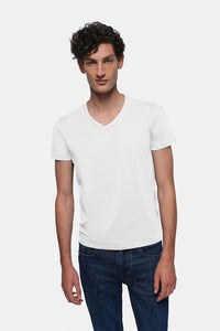 HAKRO V-Shirt Stretch 272 weiß