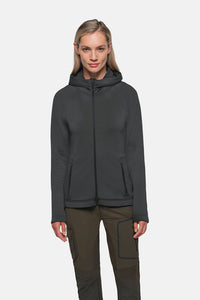 HAKRO Damen Kapuzen-Tecjacke ECO 273 karbongrau