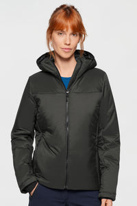 HAKRO Damen Kapuzen-Thermo-Loftjacke 289 karbongrau