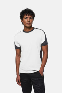 HAKRO T-Shirt Contrast MIKRALINAR® 290 weiß/anthrazit