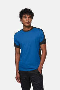 HAKRO T-Shirt Contrast MIKRALINAR® 290 royalblau/anthrazit