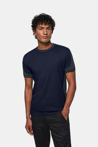 HAKRO T-Shirt Contrast MIKRALINAR® 290 tinte/anthrazit