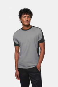 HAKRO T-Shirt Contrast MIKRALINAR® 290 titan/anthrazit