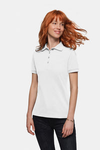 HAKRO Damen Poloshirt Bio-Baumwolle 301 weiß