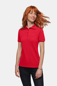 HAKRO Damen Poloshirt Bio-Baumwolle 301 rot