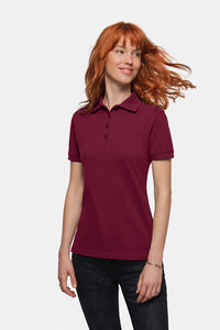 HAKRO Damen Poloshirt Bio-Baumwolle 301 weinrot